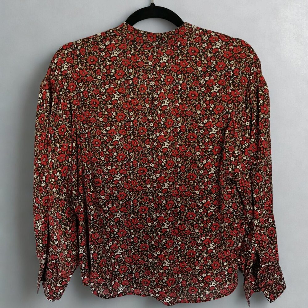 Banana Republic Floral Print High Neck Top Size L